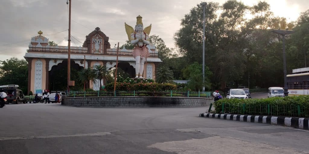 GARUDA STATUE AT THE ENTRANCE OF THE TIRUMALA GHAT ROAD